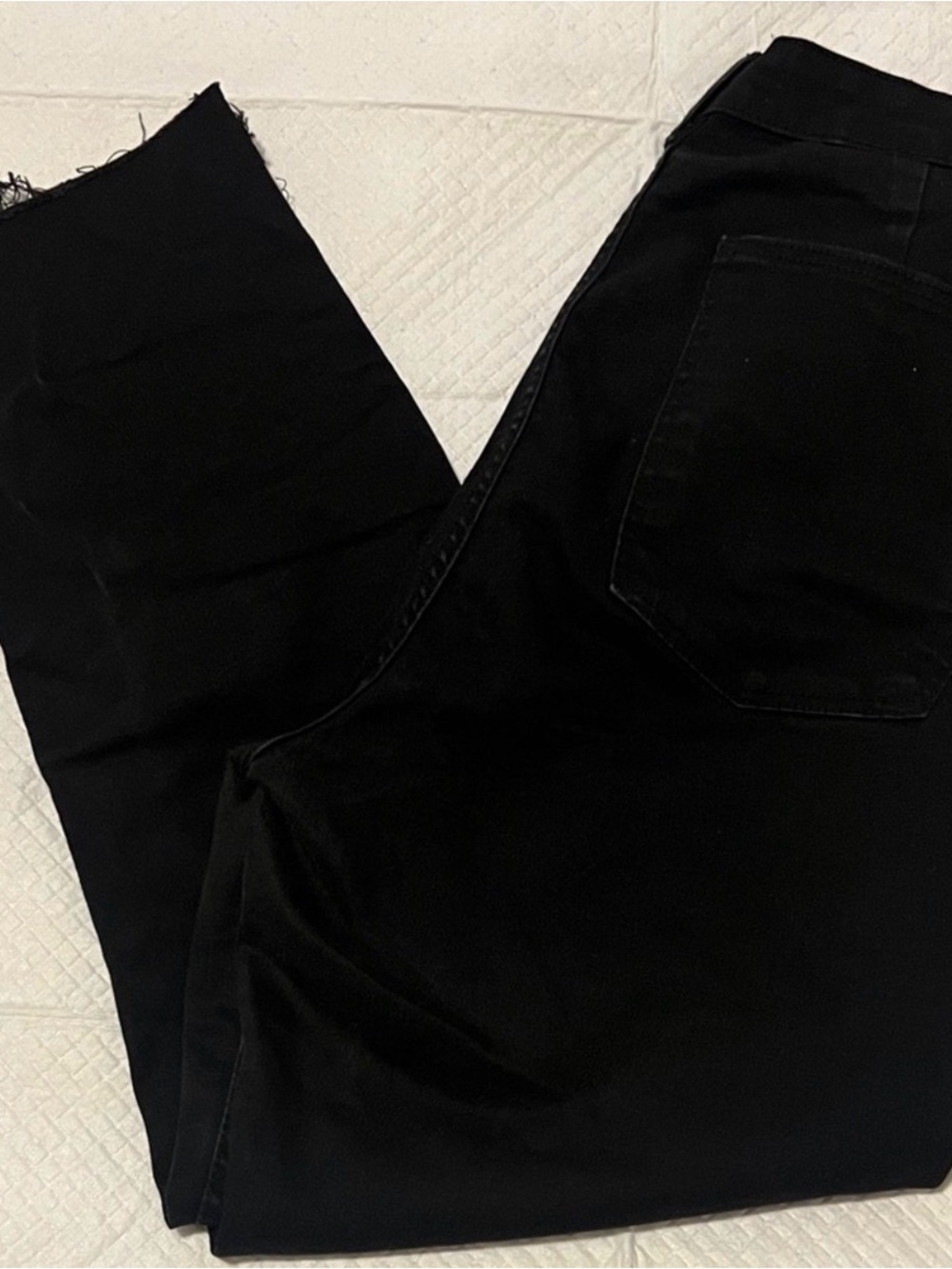 Zara Black High-Rise Jeans with Silver Button